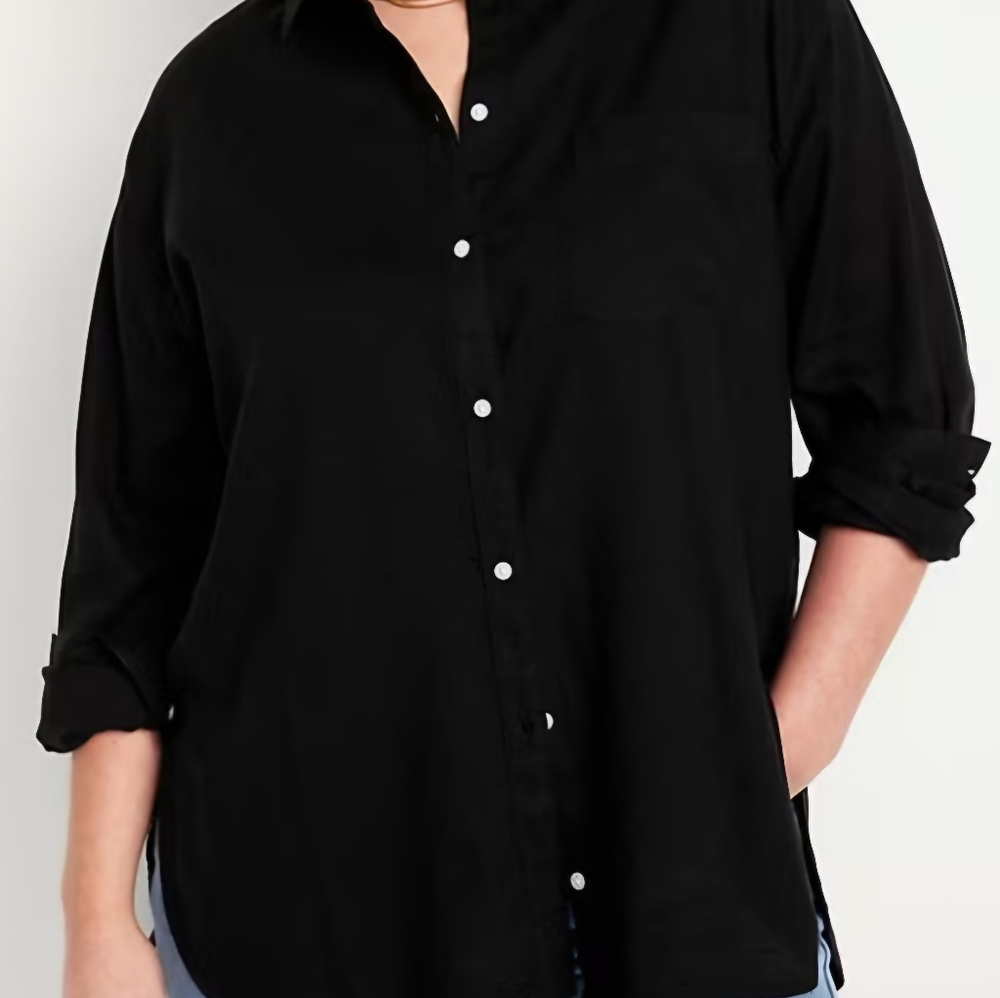 Old Navy Boyfriend Button Up Shirt